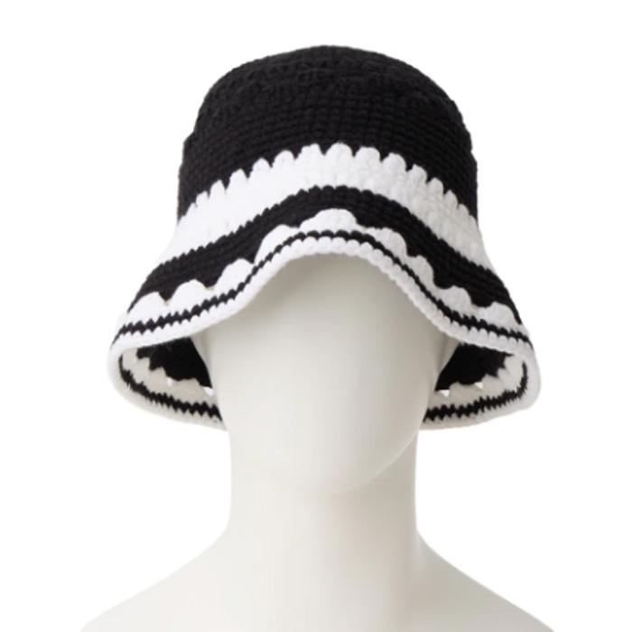 NEW ERA（ニューエラ） Crochet knit bucket Border 14744713 クロシェ