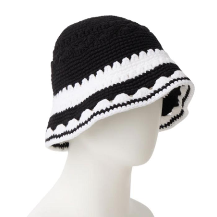 NEW ERA（ニューエラ） Crochet knit bucket Border 14744713 クロシェ