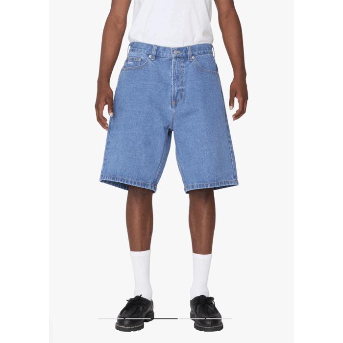 OBEY（オベイ） セール OBEY BIGWIG BAGGY DENIM SHORT - LIGHT INDIGO 
