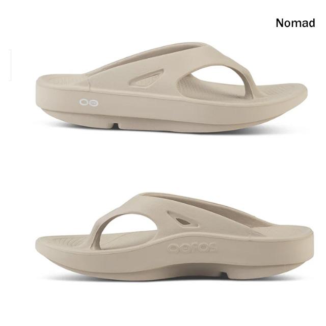 akiꕥ新品24cm OOFOS OOriginal Nomad ベージュ OOFOS（ウーフォス） 【安心の品質保証半年間】 OOFOS OOriginal