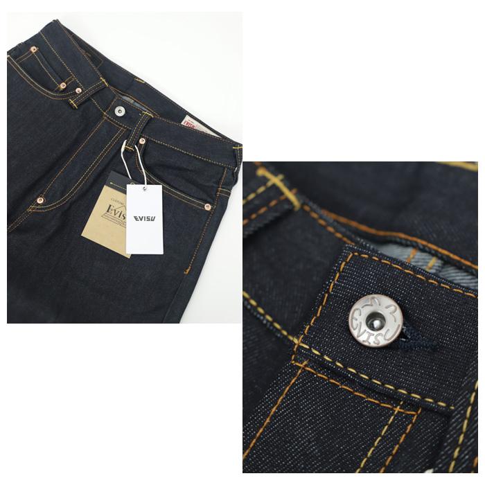 EVISU（エヴィス） HT, White Seagull Printed Pocket Jeans