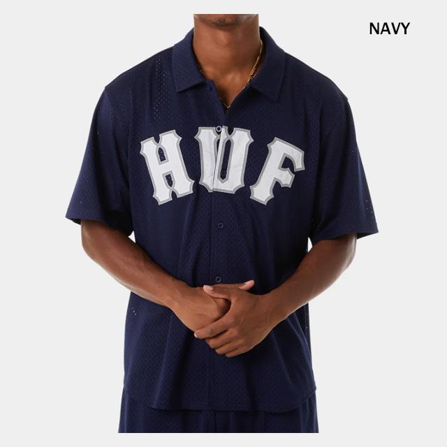 HUF（ハフ） セール ARCH MESH BUTTON UP BU00237SP25 アーチメッシュ