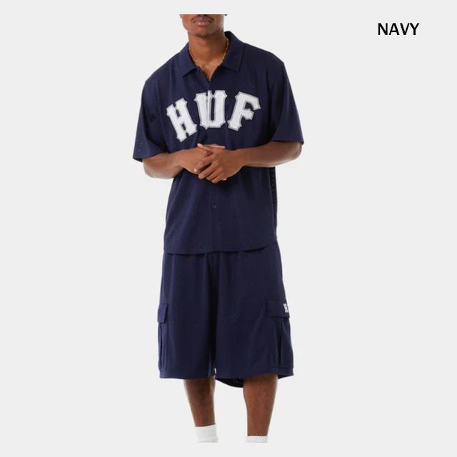 HUF（ハフ） セール ARCH MESH BUTTON UP BU00237SP25 アーチメッシュ