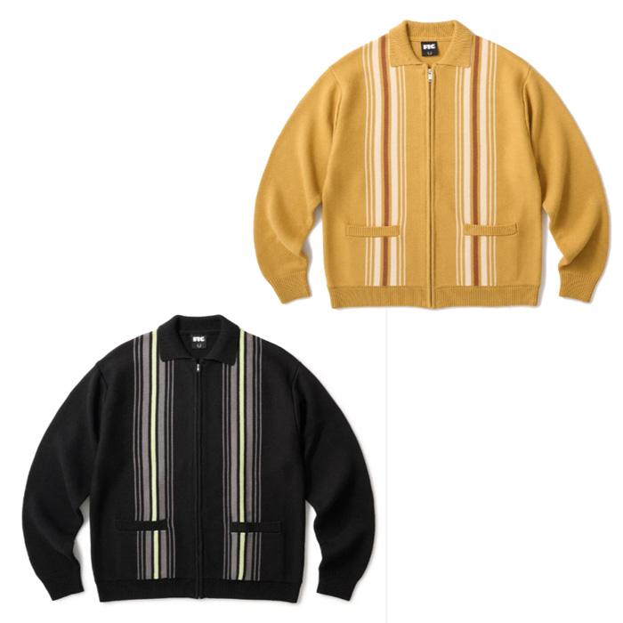 FTC SALE FTC STRIPE ZIP UP KNIT CARDIGAN FTC025AWSW12 ストライプ