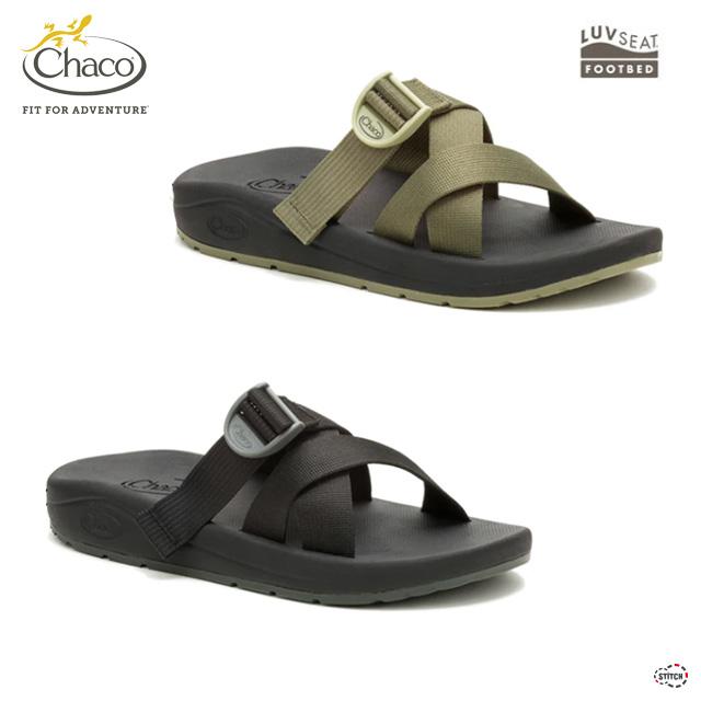 CHACO（チャコ） MENS CUSHZ SLIDE BLACK JCH110013Z(12366184) メンズ
