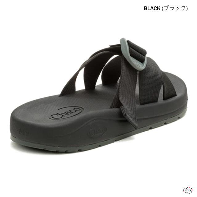 CHACO（チャコ） MENS CUSHZ SLIDE BLACK JCH110013Z(12366184) メンズ
