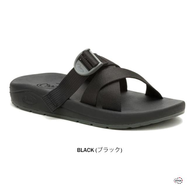CHACO（チャコ） MENS CUSHZ SLIDE BLACK JCH110013Z(12366184) メンズ