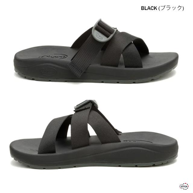 CHACO（チャコ） MENS CUSHZ SLIDE BLACK JCH110013Z(12366184) メンズ