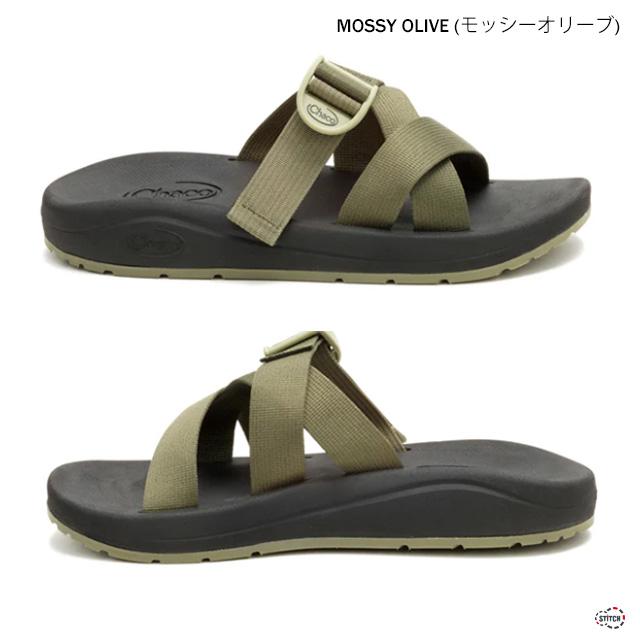 CHACO（チャコ） MENS CUSHZ SLIDE MOSSY OLIVE JCH110021Z (12366184