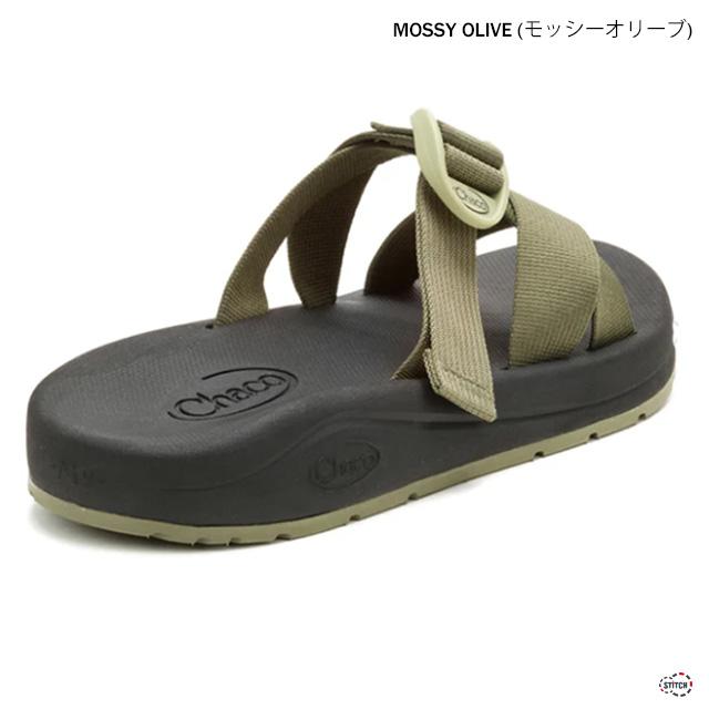 CHACO（チャコ） MENS CUSHZ SLIDE MOSSY OLIVE JCH110021Z (12366184