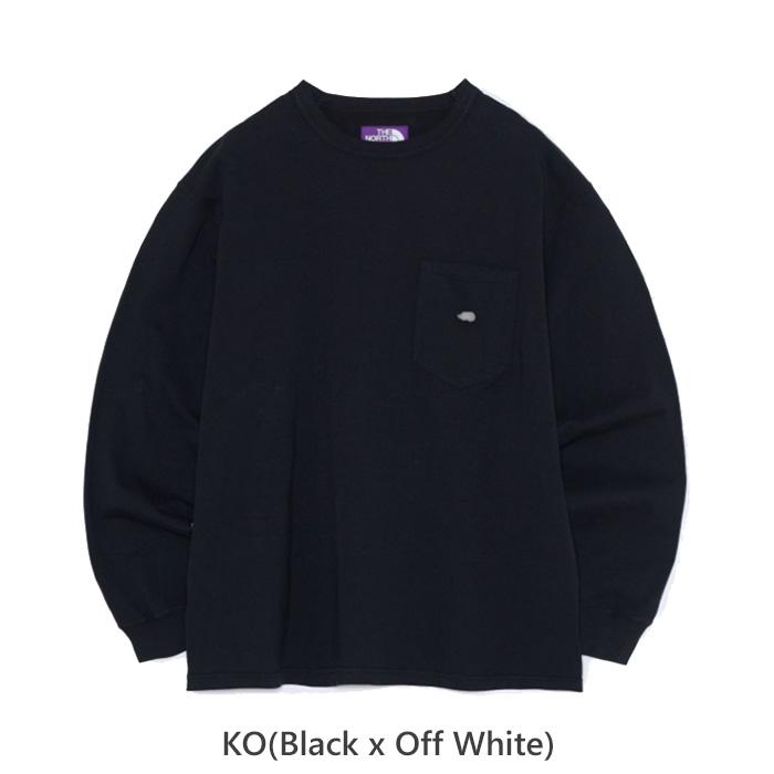 パープルレーベル　ポケットTシャツ　N25FT063　ブラック　M　新品③ THE NORTH FACE PURPLE LABEL 8oz Field Long Sleeve Pocket Tee