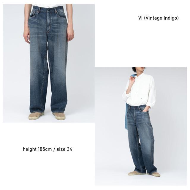 nanamica ナナミカ Selvage Denim Pants S25SC084 セルビッチデニムパンツ ワイドストレート メンズ 正規取扱店の画像