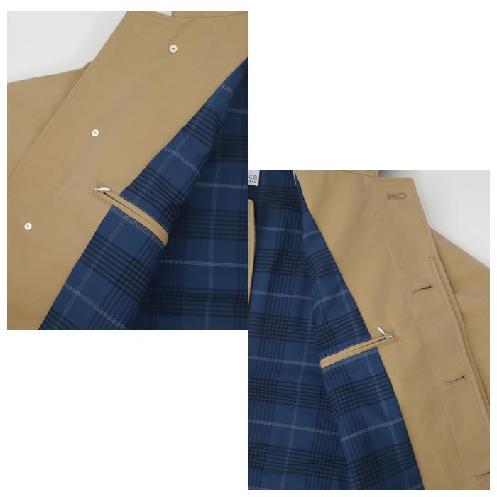 nanamica ナナミカ 2L Cotton GORE・TEX Balmacaan Coat S26SB090 2Lコットンゴアテックスバルマカンコート ステンカラー メンズ 正規取扱店の画像