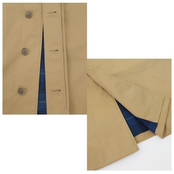 nanamica ナナミカ 2L Cotton GORE・TEX Balmacaan Coat S26SB090 2Lコットンゴアテックスバルマカンコート ステンカラー メンズ 正規取扱店の画像
