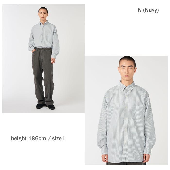 nanamica（ナナミカ） Button Down Stripe Wind Shirt S26SG080 ボタン