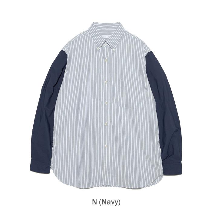 美品⭐︎ ナナミカ　ボタンダウン　ストライプ　シャツ　　サイズL 定価¥28600 nanamica（ナナミカ） Button Down Stripe Storm Shirt S26SG081
