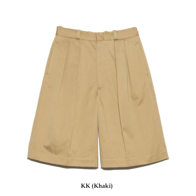 新品　サイズ30（Mサイズ位）ナナミカ　日本製　チノ ショートパンツ　ベージュ nanamica（ナナミカ） セール Double Pleat Chino Shorts SUDS401
