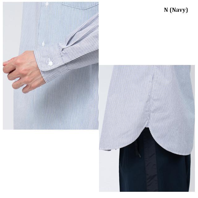 nanamica ナナミカ Regular Collar Stripe Wind Shirt SUGF362