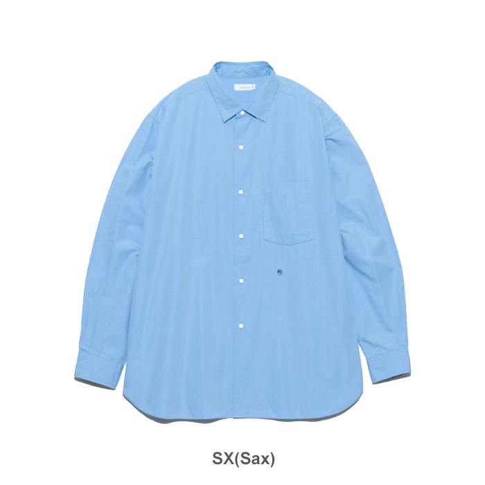 nanamica ナナミカ ロングスリーブ ウィンド シャツ ブルー　S nanamica（ナナミカ） セール Regular Collar Wind Shirt SUGS400