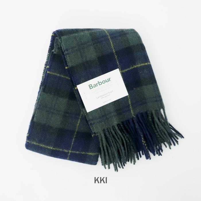 ⭐️希少⭐️バブアー Barbour ニット L アームパッチ チェック ウール 紺 Barbour（バブアー） 国内正規販売店 Lambswool Tartan Check Scarf