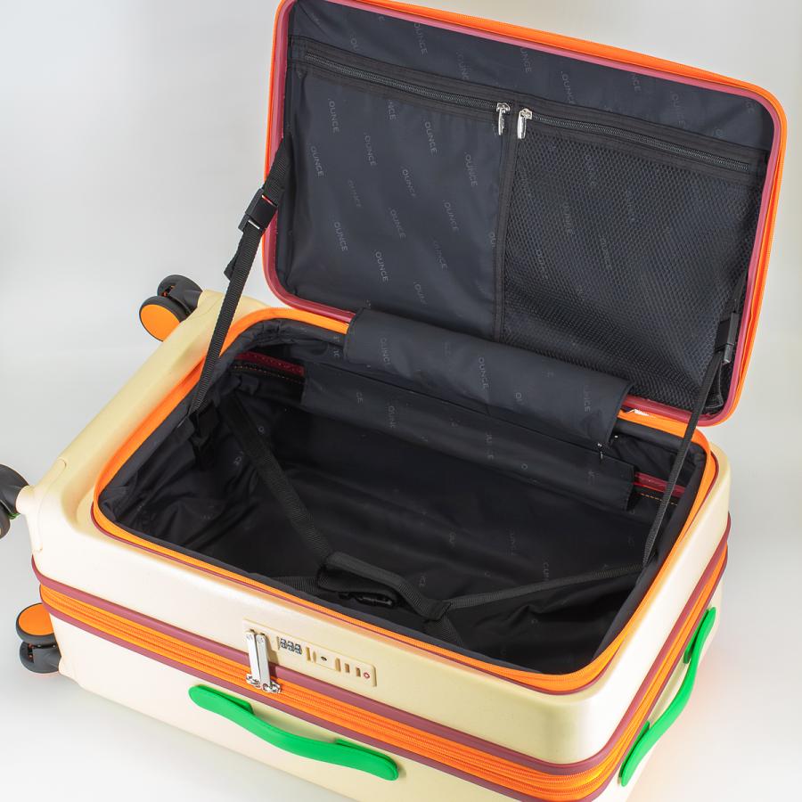 スーツケース ワイドハンドル キャリーケース STYLISHJAPAN 公式 拡張機能付き キャスター ストッパー付き .OUNCE ドッツ dots24 | .OUNCE | 02