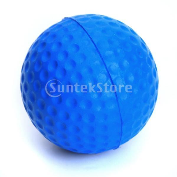 ゴルフボール 練習球  ゴルフトレーニングソフトボール PU製 練習用 (ブルー)