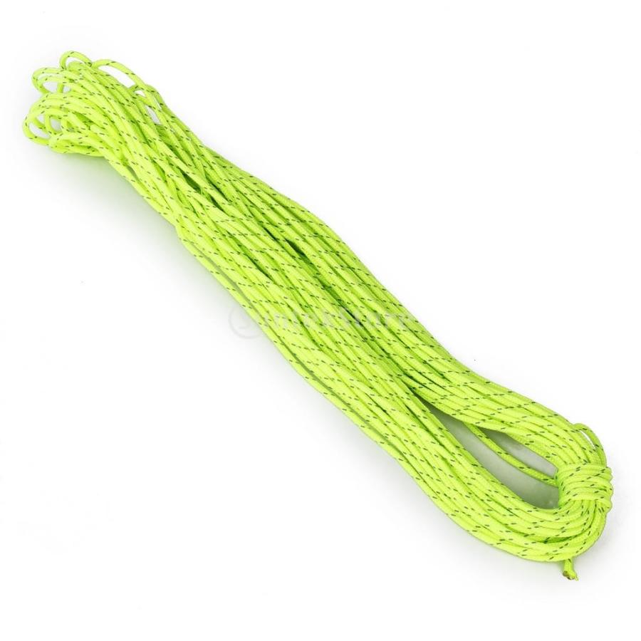 ナイロン製 アウトドア テント用 蓄光ロープ グリーン 夜光ロープ 倉 長さm