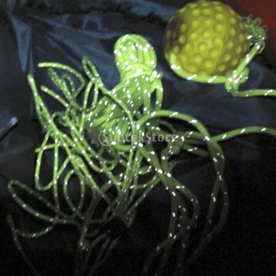 ナイロン製 アウトドア テント用 蓄光ロープ グリーン 夜光ロープ 倉 長さm