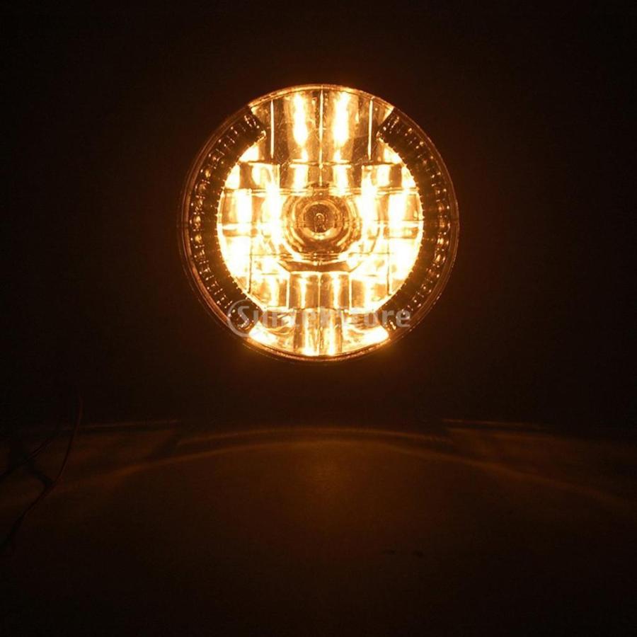 ハーレー 7インチ LED アンバーポジション ハーレー ボバー アンバー オートバイ用 ヘッドライト LED ウィンカー