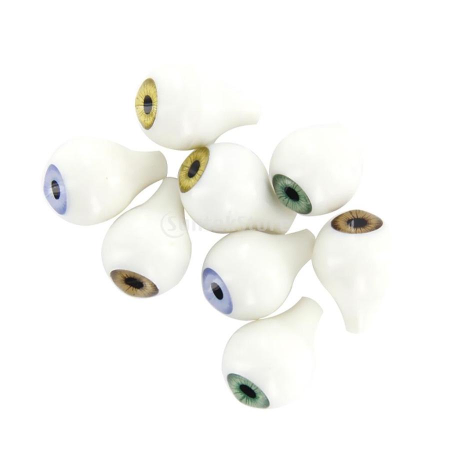 8個セット ドール アイ ドールアイ アクリル 16mm 4色 ラウンド 人形