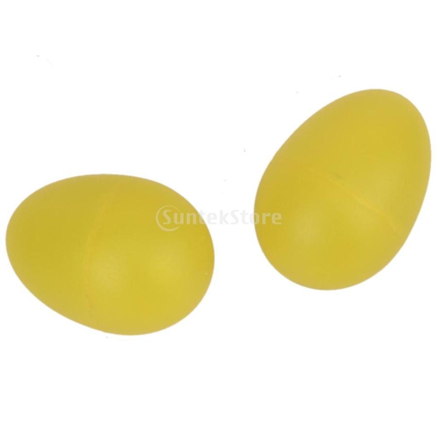 Lot De 12 Maracas œuf En Plastique – 6 Couleurs – 60 X 40 Mm – Instruments De Percussion Pour Rythme, DIY, Pâques