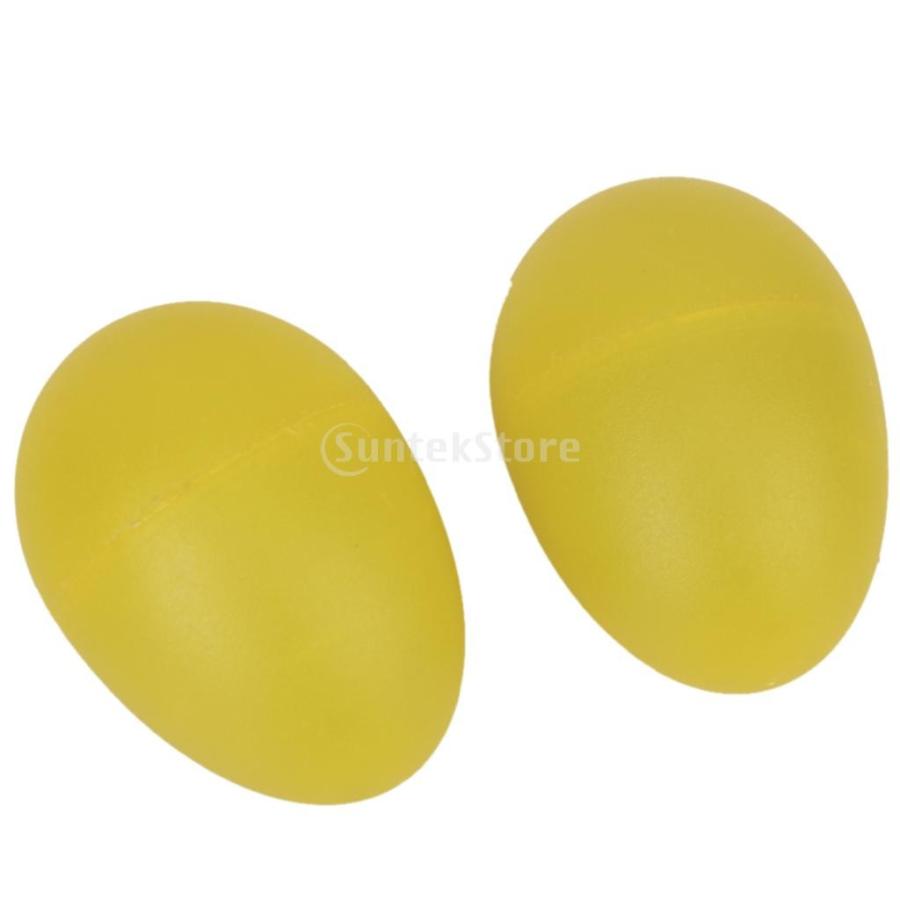 Chudian 24Pcs Œufs en Plastique, Maracas et Instruments de Musique Percussion, Idéal pour Les Chasses aux Œufs(6 Couleurs
