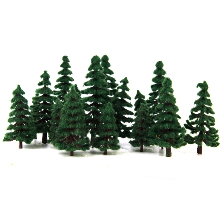 ノーブランド品 16本セット 4サイズ   樹木  木 モデルツリー 情景コレクション ザ ・ 鉄道模型・ジオラマ・建築模型・電車模型に｜stk-shop