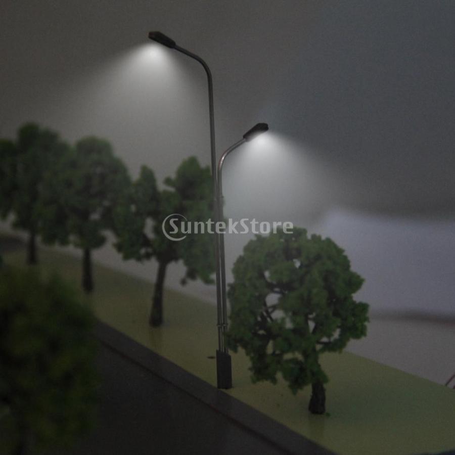 ノーブランド品 ミニ モデル街灯 街灯柱 鉄道模型 ジオラマ B 電車模型 LED ライト (1:150)｜stk-shop｜02