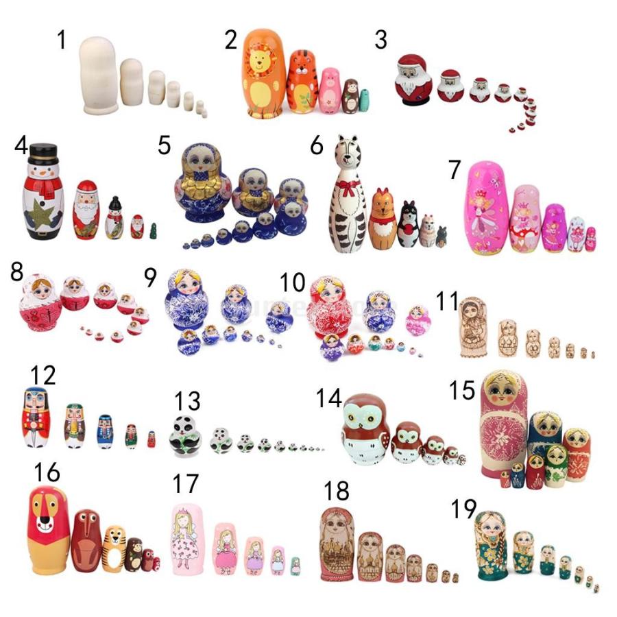 ノーブランド品 手作りキット 木製 ロシア 人形 民芸 マトリョーシカ 白無地 7個 Stkショップ 通販 Yahoo ショッピング