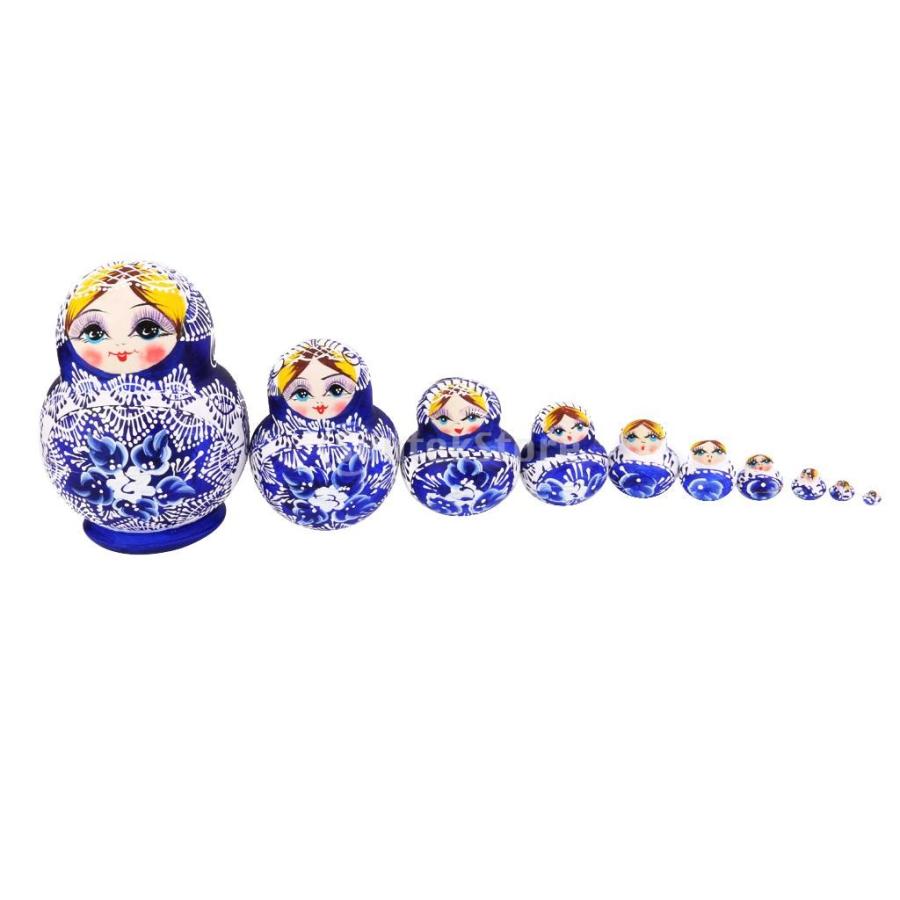 ノーブランド品 マトリョーシカ ロシア 伝統 木製 人形 綺麗 雑貨 飾り 贈り物 手塗り｜stk-shop｜11