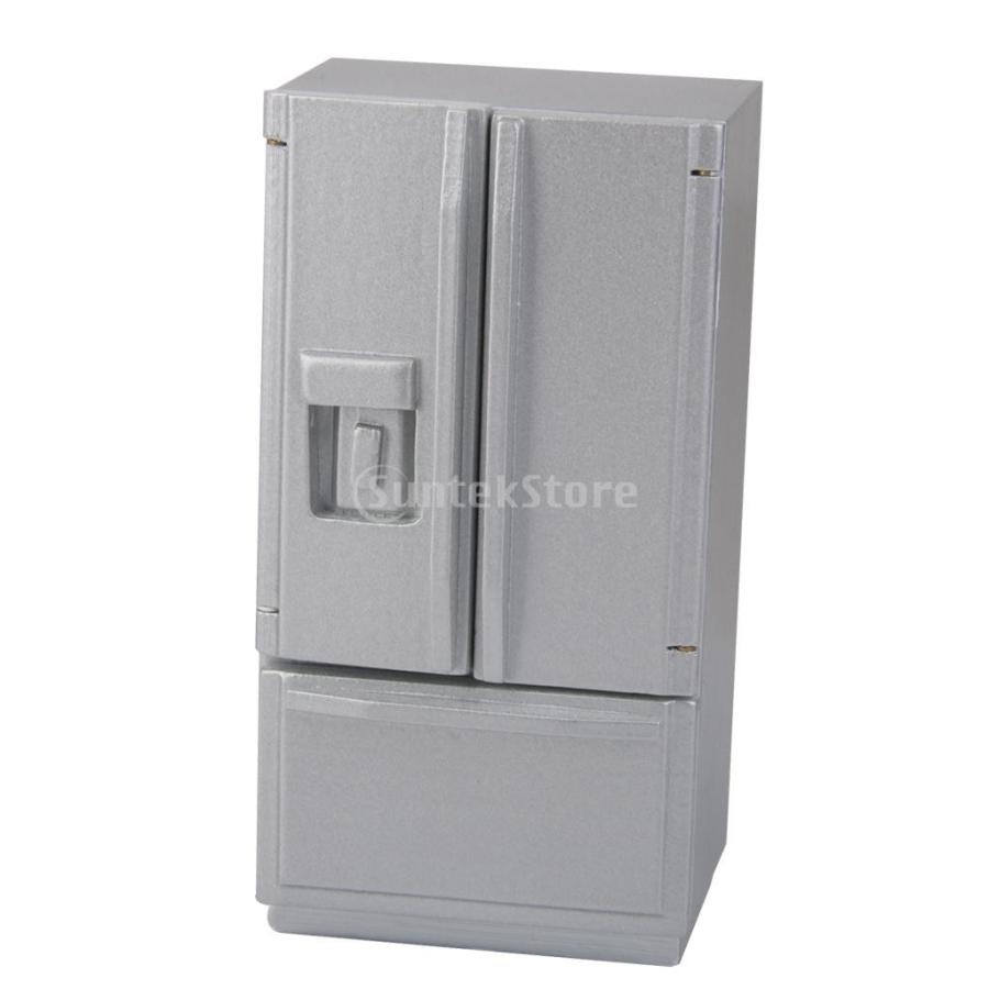 ノーブランド品 ドールハウス 家電 1/12 キッチン ミニチュア アクセサリー 冷蔵庫|stk-shop|02