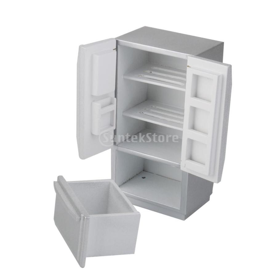 ノーブランド品 ドールハウス 家電 1/12 キッチン ミニチュア アクセサリー 冷蔵庫|stk-shop|05