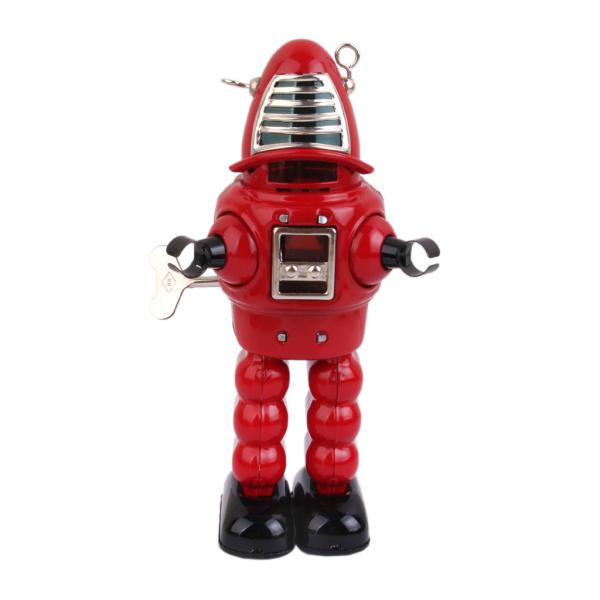 最大53%OFFクーポン ノーブランド品 SALE 63%OFF レトロ ブリキ製 玩具 レッド ネジ巻式 ロボット