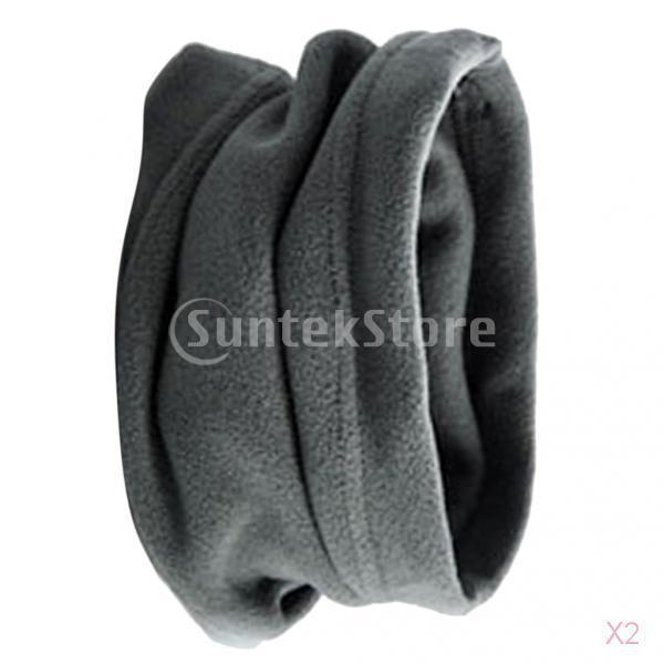 ノーブランド品 2pcs メンズ フリース ネックウォーマー スカーフ マフラー マスク ソフト 防風 防寒対策 暖かい 2色選べる グレー Stkショップ 通販 Yahoo ショッピング