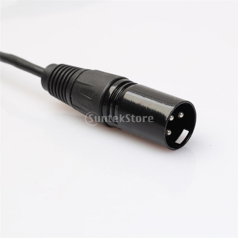 XLR コネクター マイクケーブル 3ピン デュアルオス-メス プラグ Y