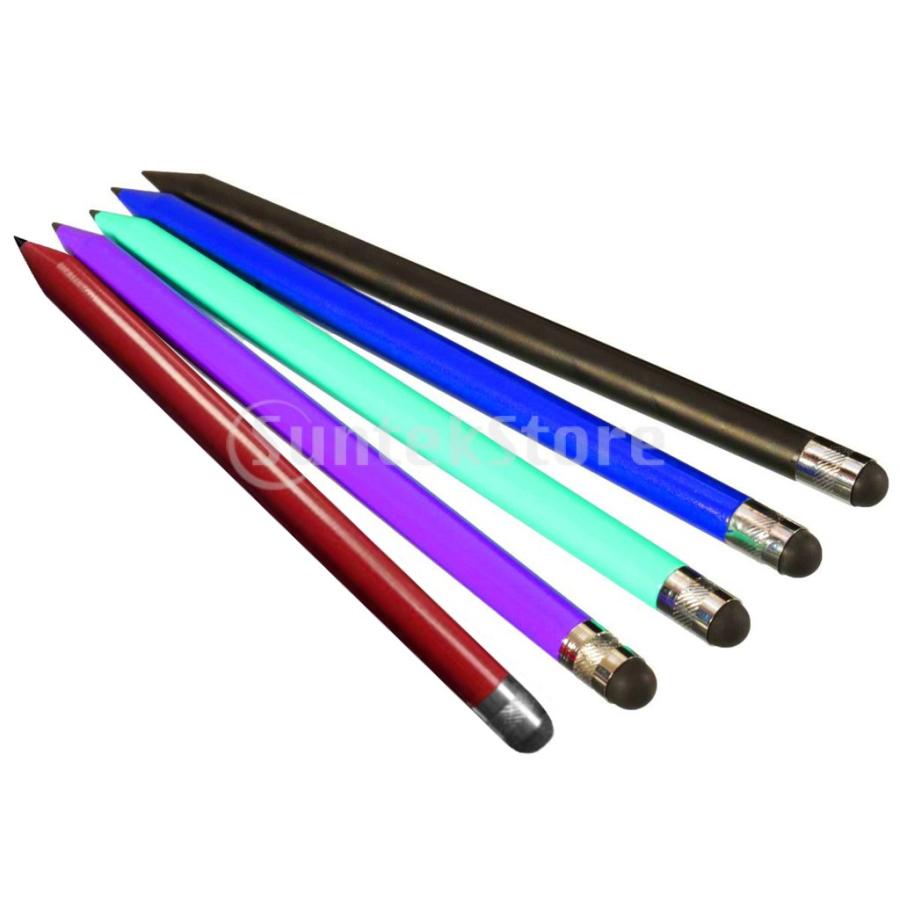 静電容量式 タッチパネル 2in1スタイラス タッチペン(2本) 鉛筆形
