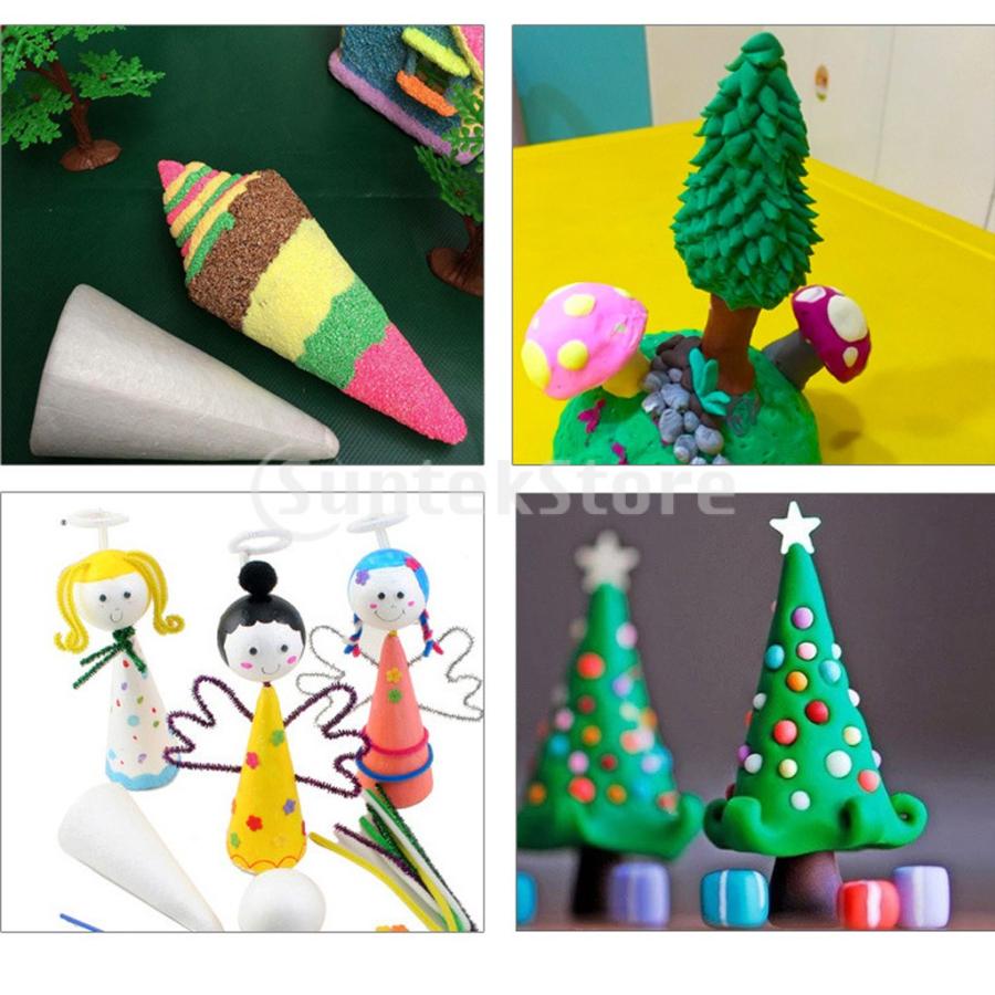 円錐形 ポリスチレン 発泡スチロール 装飾品 手芸 DIY ホービー工具