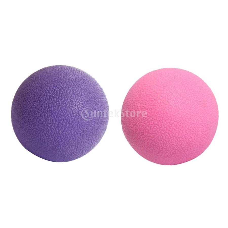 高い素材 2個 マッサージボール フィットネスマッスルラクロス マッサージ ヨガ ピラティス Wantannas Go Id