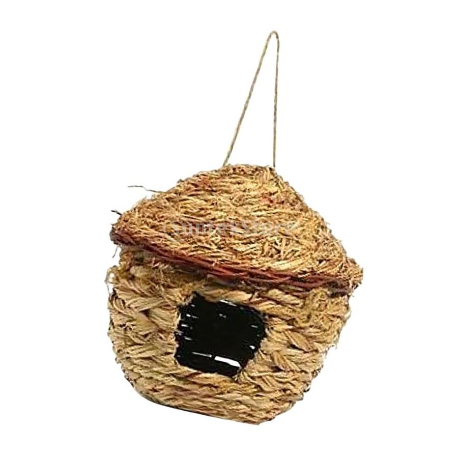 鳥の巣 3個 収納ボックス 手作り から厳選した ストロー 織り 12cm インテリア 軒先 巣箱 バードネスト バードハウス