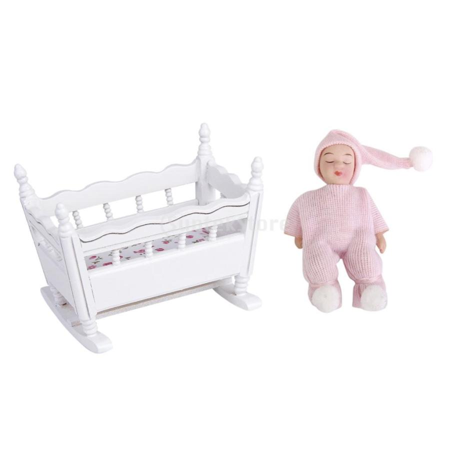 人形の家 1 12ドールハウス装飾 キャビネット 保育園 ベビーベッド家具セット ホワイト Stkショップ 通販 Yahoo ショッピング
