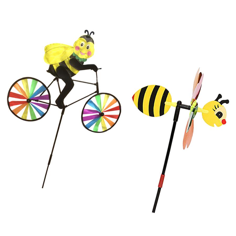 風車 ふうしゃ ガーデン 3d風車 バイクの蜂 3dの蜂 かわいい Diy風車 芝生の庭 庭の装飾品 子供の玩具 パーティー 組み立てが簡単 風回転 庭園 折りたたみ式 Stkショップ 通販 Yahoo ショッピング