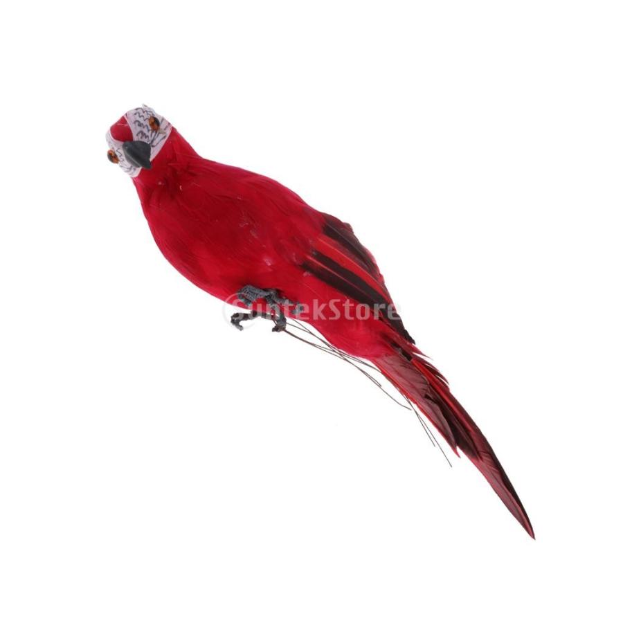 鳥の置物 人工オウム 動物モデル 現実的 ガーデン 庭の装飾 インテリア