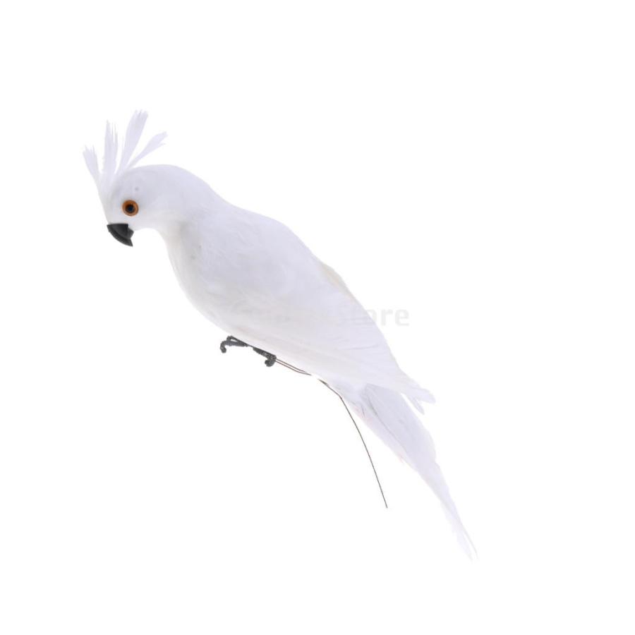 鳥の置物 人工オウム 動物モデル 現実的 ガーデン 庭の装飾 インテリア