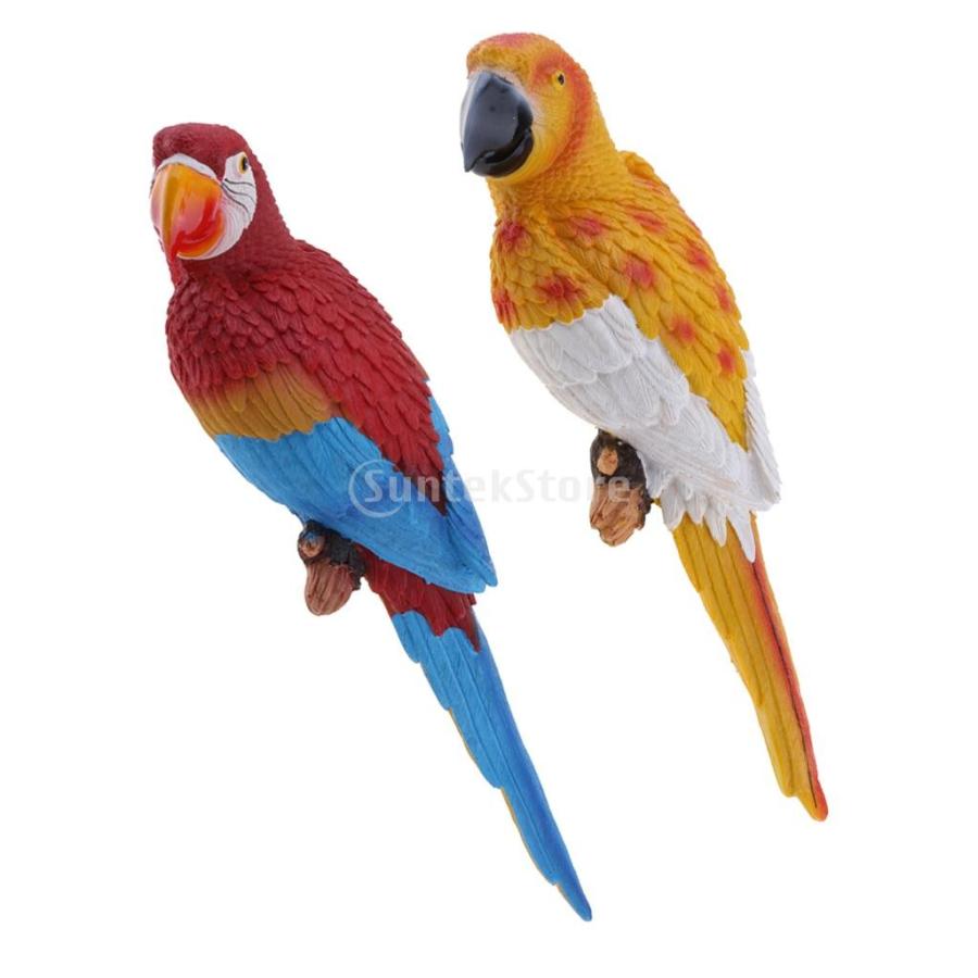 オウム 現実的 鳥の置物 2個 3個入 動物モデル 庭の装飾 屋外 インテリア 樹脂製 全4種セット ギフト 31cm 38cm 赤 青 1940 Stkショップ 通販 Yahoo ショッピング